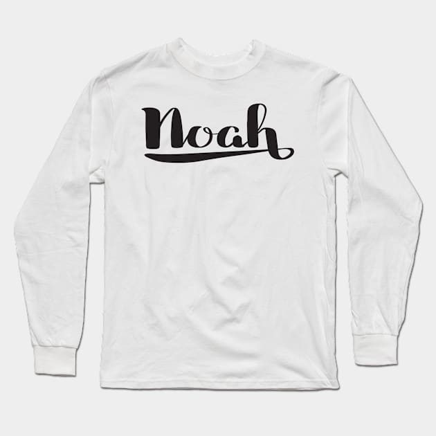 Noah Name Long Sleeve T-Shirt by ProjectX23Red